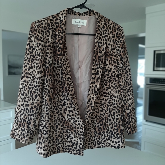 Daniel Rainn Leopard Blazer large - Picture 1 of 6